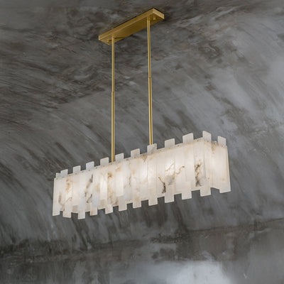 WOW Rectangular Alabaster Chandelier-WOW2856