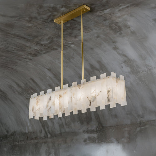 WOW Rectangular Alabaster Chandelier-WOW2856