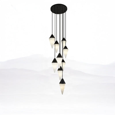 WOW Cascading Alabaster Staircase Chandelier-wow2862