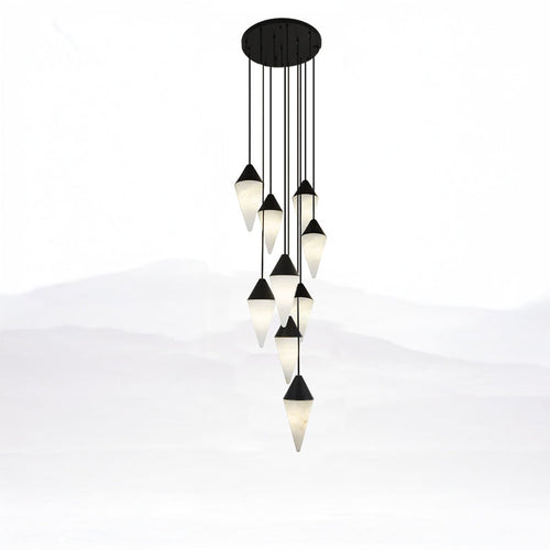 WOW Cascading Alabaster Staircase Chandelier-wow2862