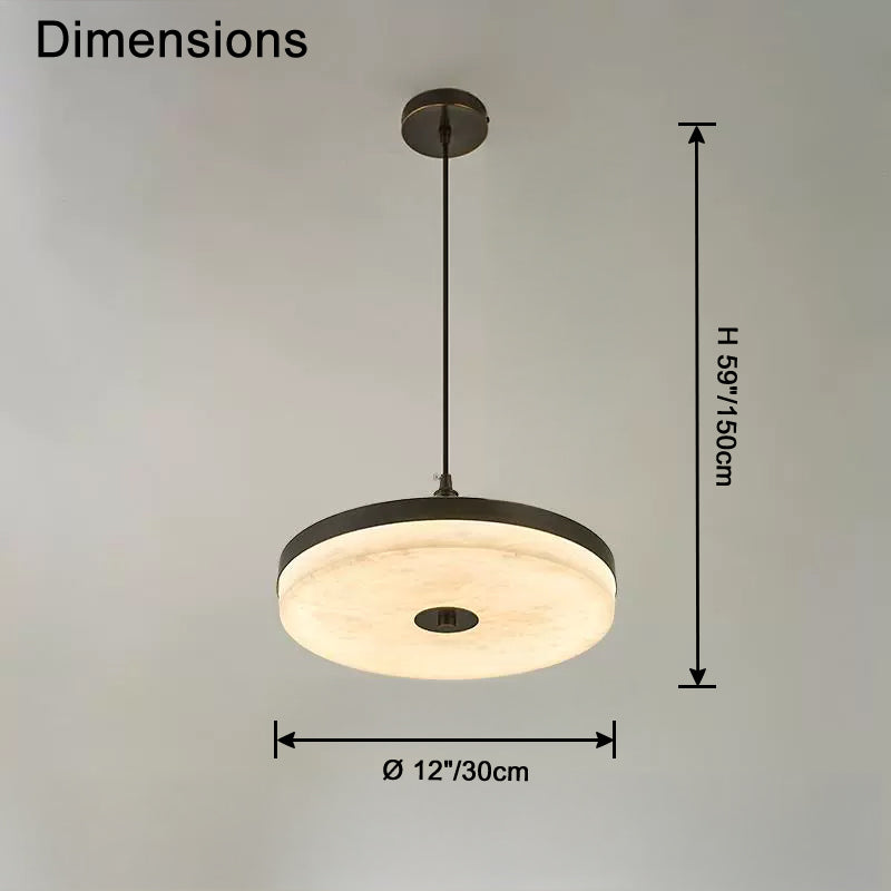 WOW Disc Alabaster Pendant Light-wow2870