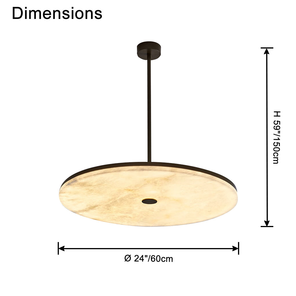 WOW Disc Alabaster Pendant Light-wow2870