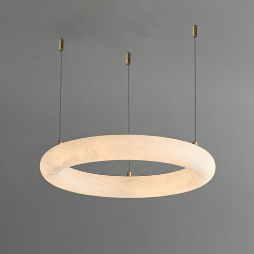 WOW Alabaster Circle LED Chandelier-wow2873