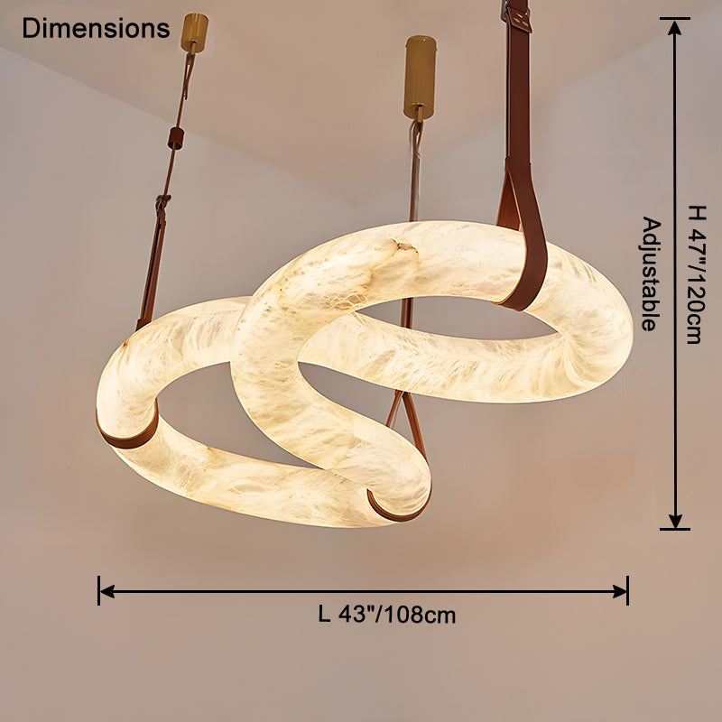 WOW Infinity Alabaster Chandelier-wow2886