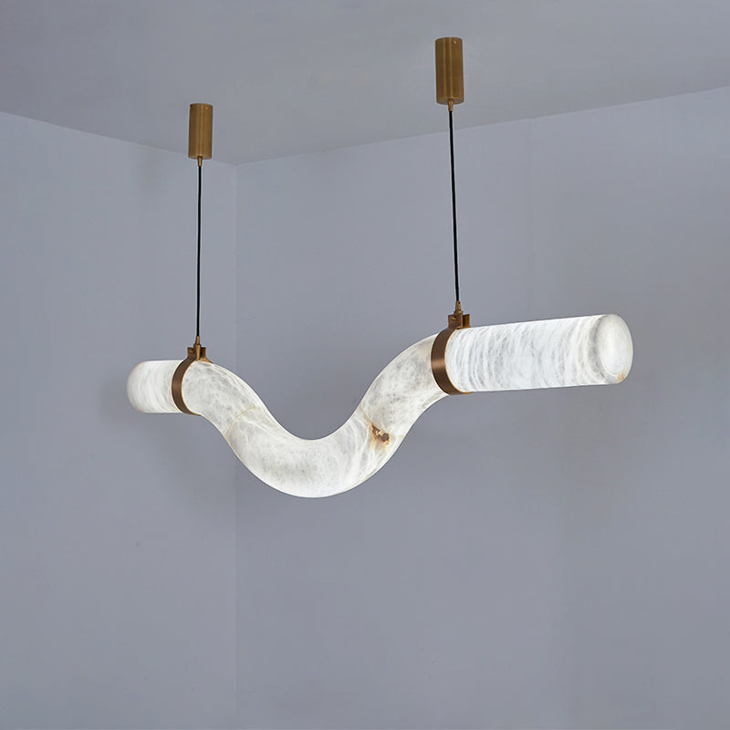WOW Liberty Curved Alabaster Pendant Light-wow2891