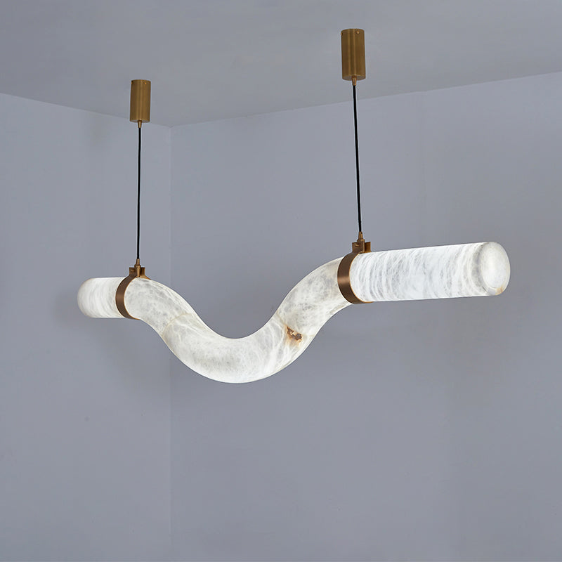 WOW Liberty Curved Alabaster Pendant Light-wow2891