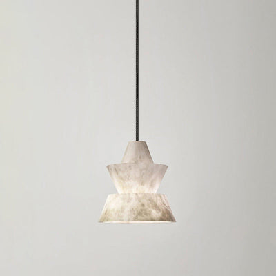 WOW Hat Shaded Alabaster Pendant Light-wow2896