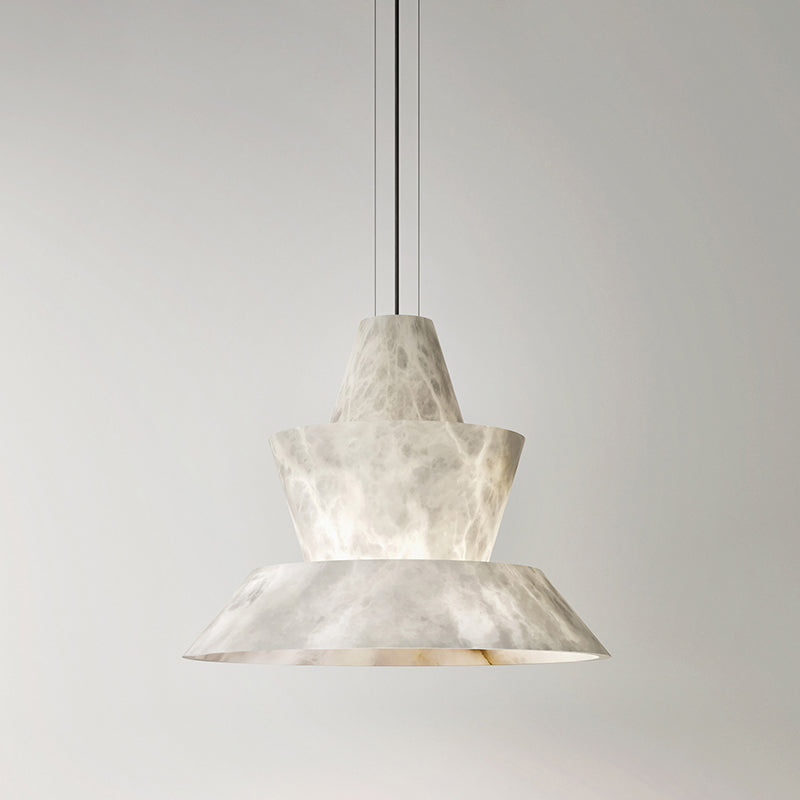 WOW Hat Shaded Alabaster Pendant Light-wow2896