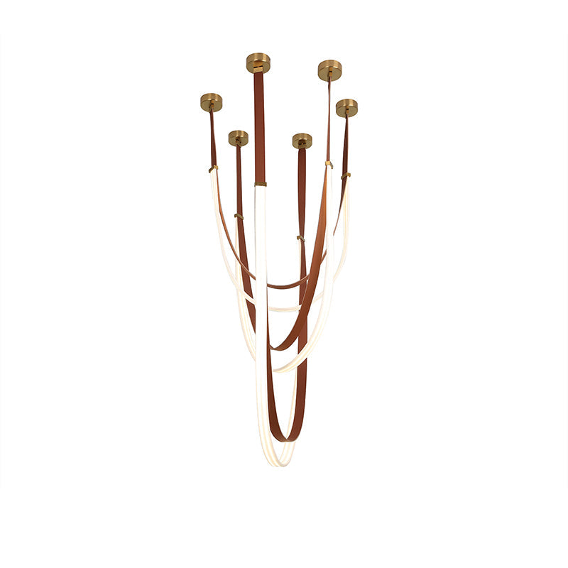 WOW Ribbon Leather Chandelier-wow2908