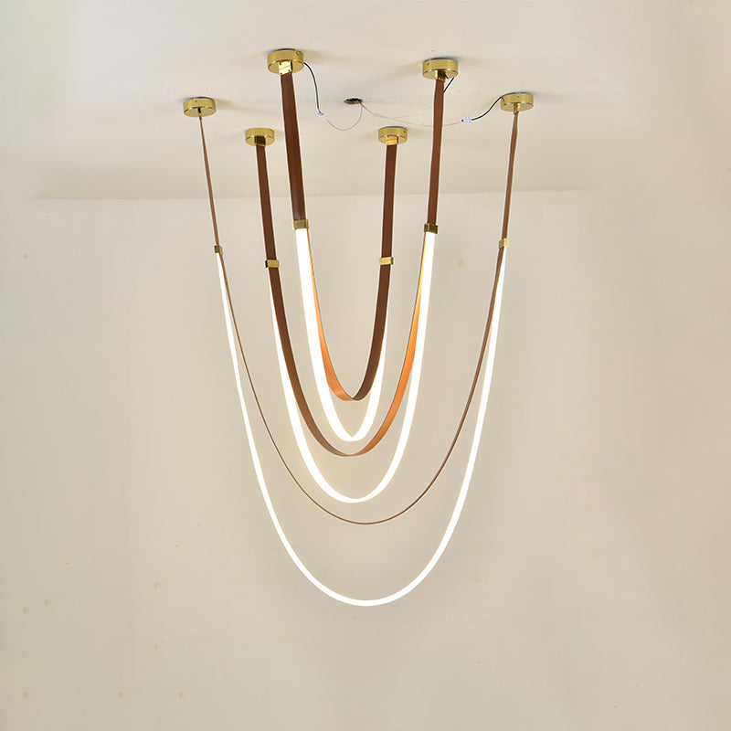 WOW Ribbon Leather Chandelier-wow2908