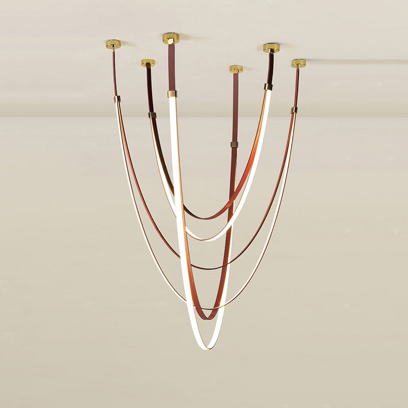 WOW Ribbon Leather Chandelier-wow2908