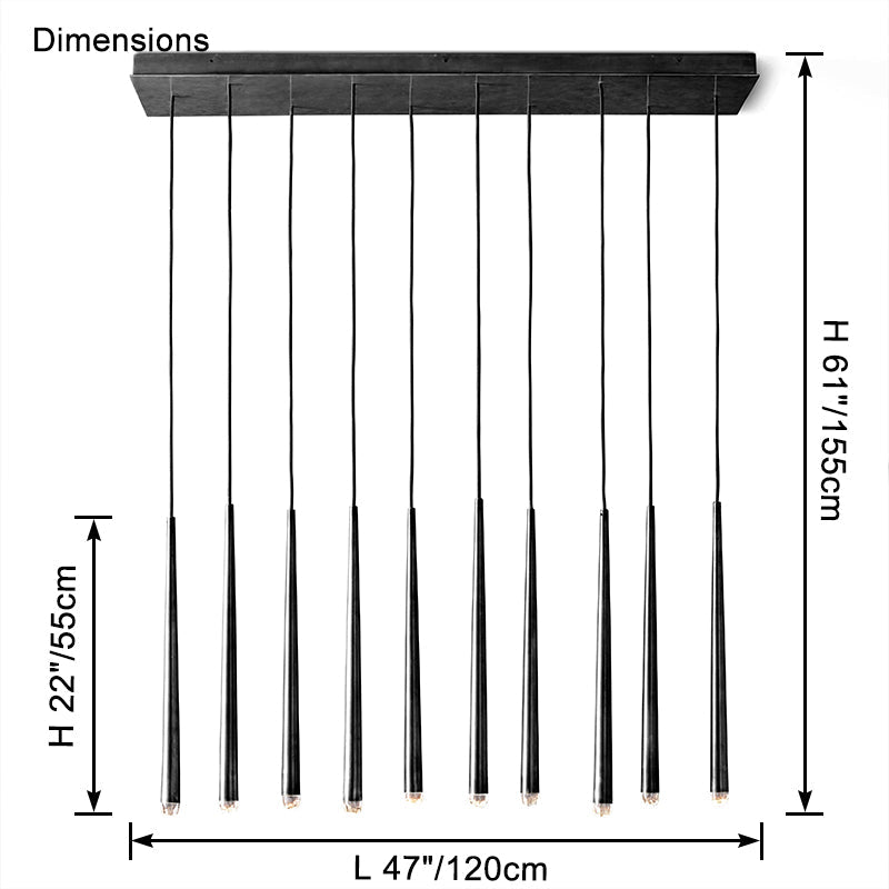 WOW Tube Linear Chandelier-wow2909