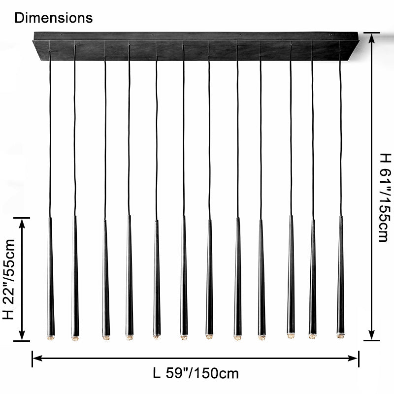 WOW Tube Linear Chandelier-wow2909