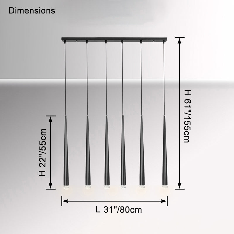 WOW Tube Linear Chandelier-wow2909
