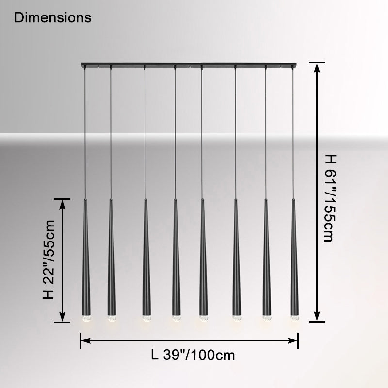 WOW Tube Linear Chandelier-wow2909