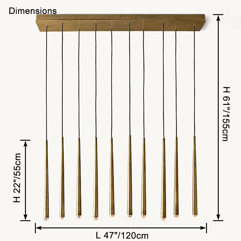 WOW Tube Linear Chandelier-wow2909