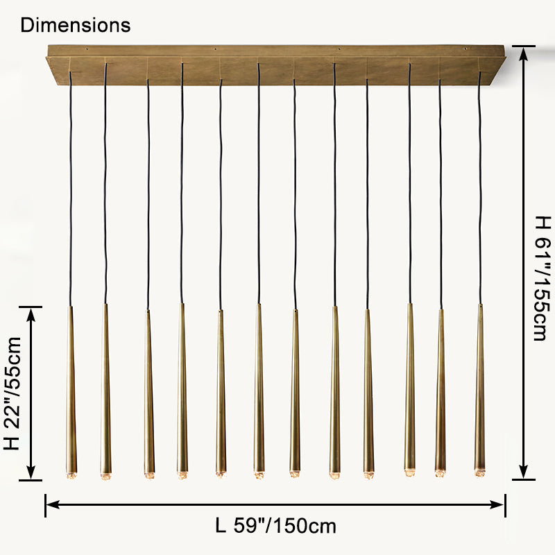 WOW Tube Linear Chandelier-wow2909