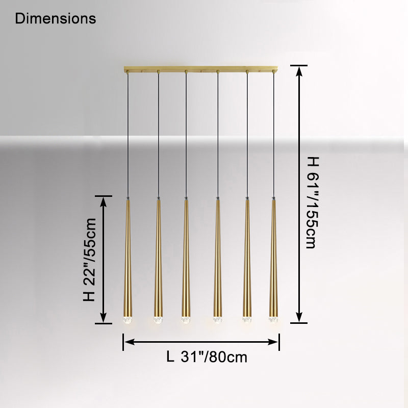 WOW Tube Linear Chandelier-wow2909