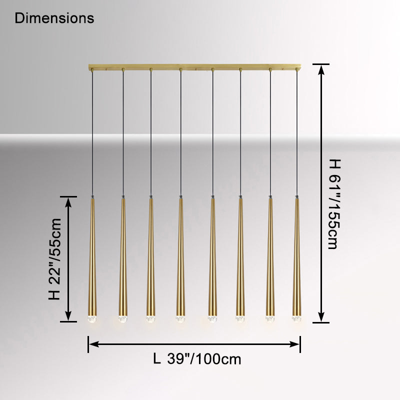 WOW Tube Linear Chandelier-wow2909