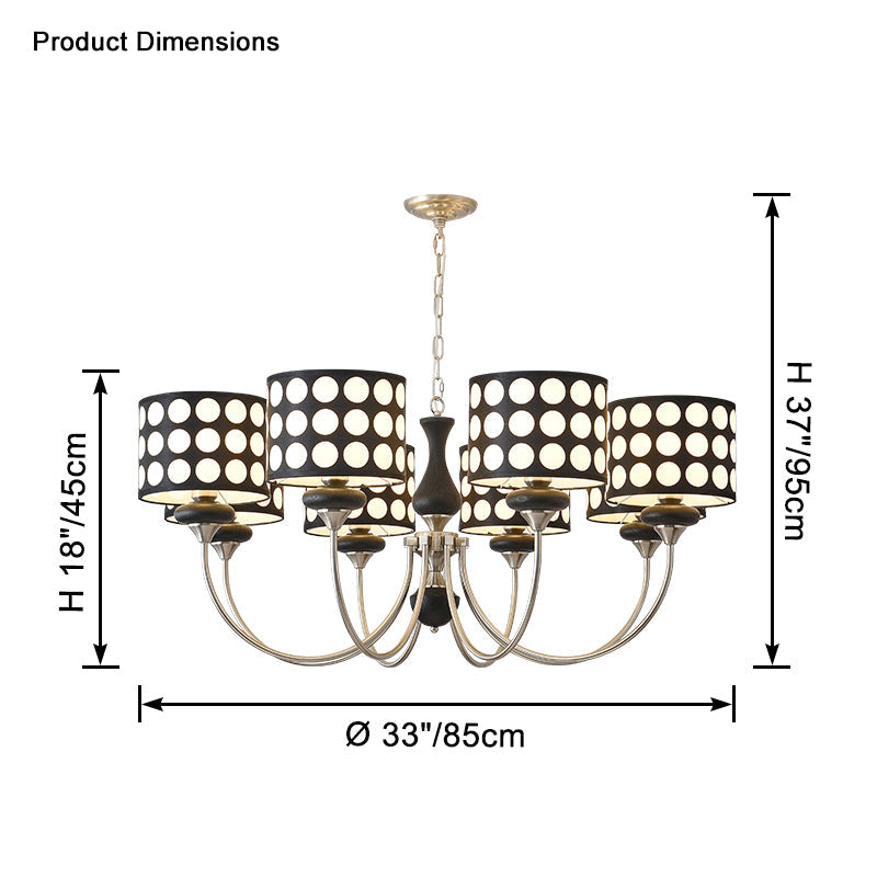 WOW Polka Shaded Chandelier-wow2913