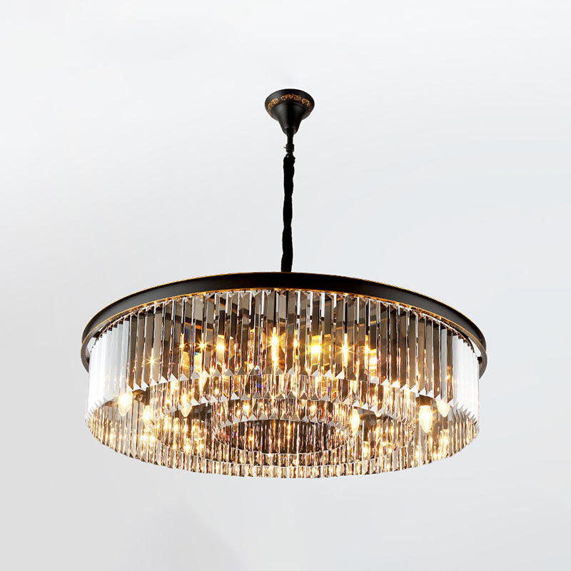 WOW Smoked Crystal Round Chandelier-wow2919