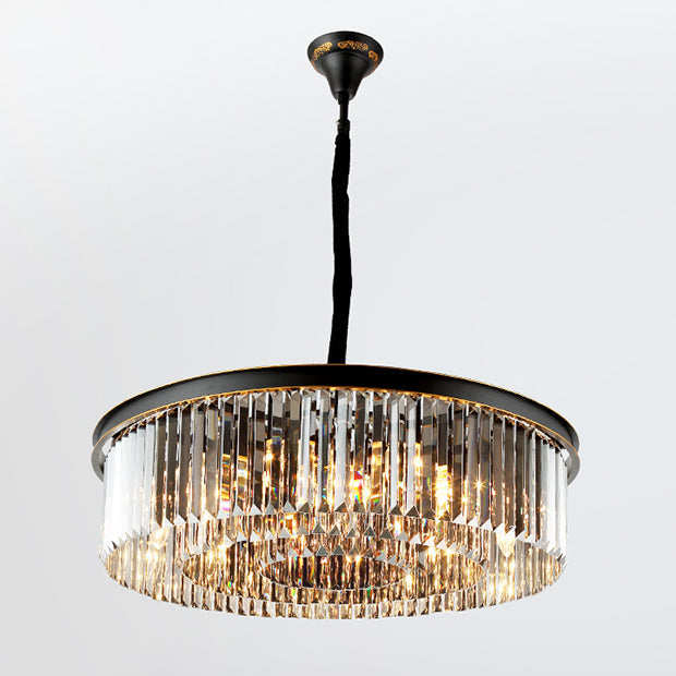WOW Smoked Crystal Round Chandelier-wow2919