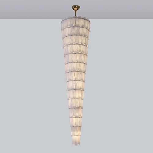 WOW Long Cascading Alabaster Staircase Chandelier-wow2927