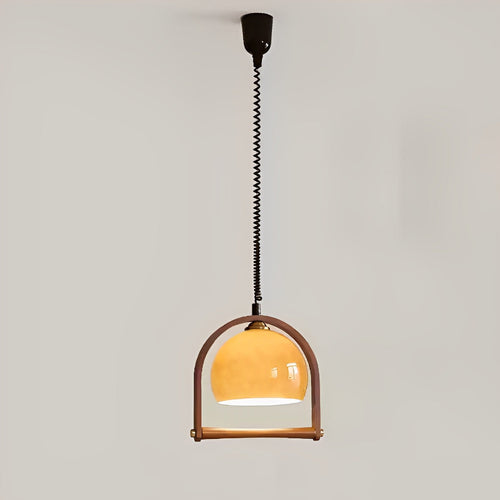 WOW Dome Glass Rise Fall Pendant Light-wow2934