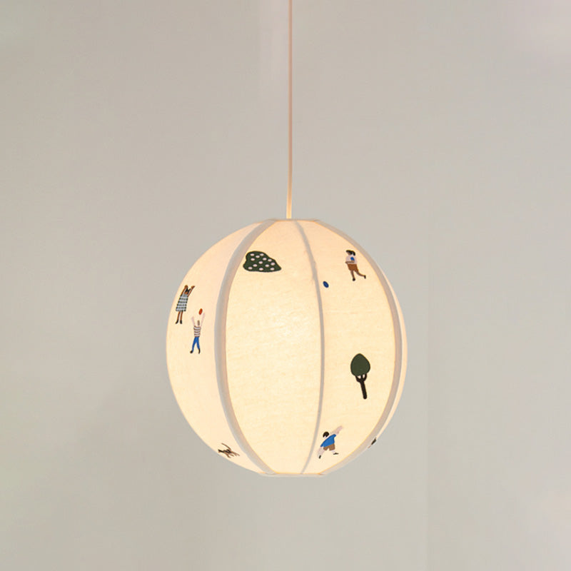 WOW Fabric Globe Pendant Light-wow2945