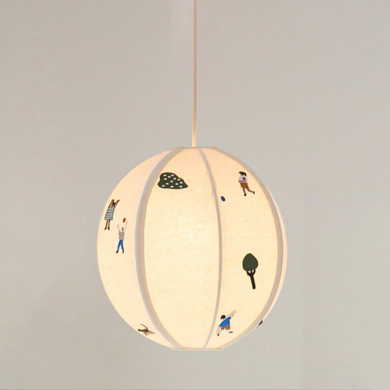 WOW Fabric Globe Pendant Light-wow2945