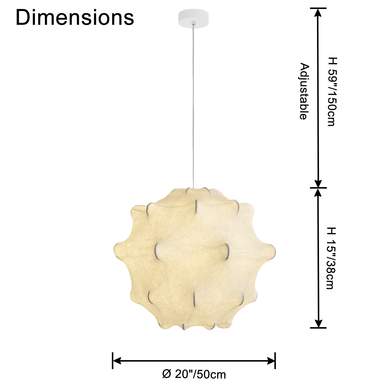 WOW Dandelion Silk Pendant Light-wow2949
