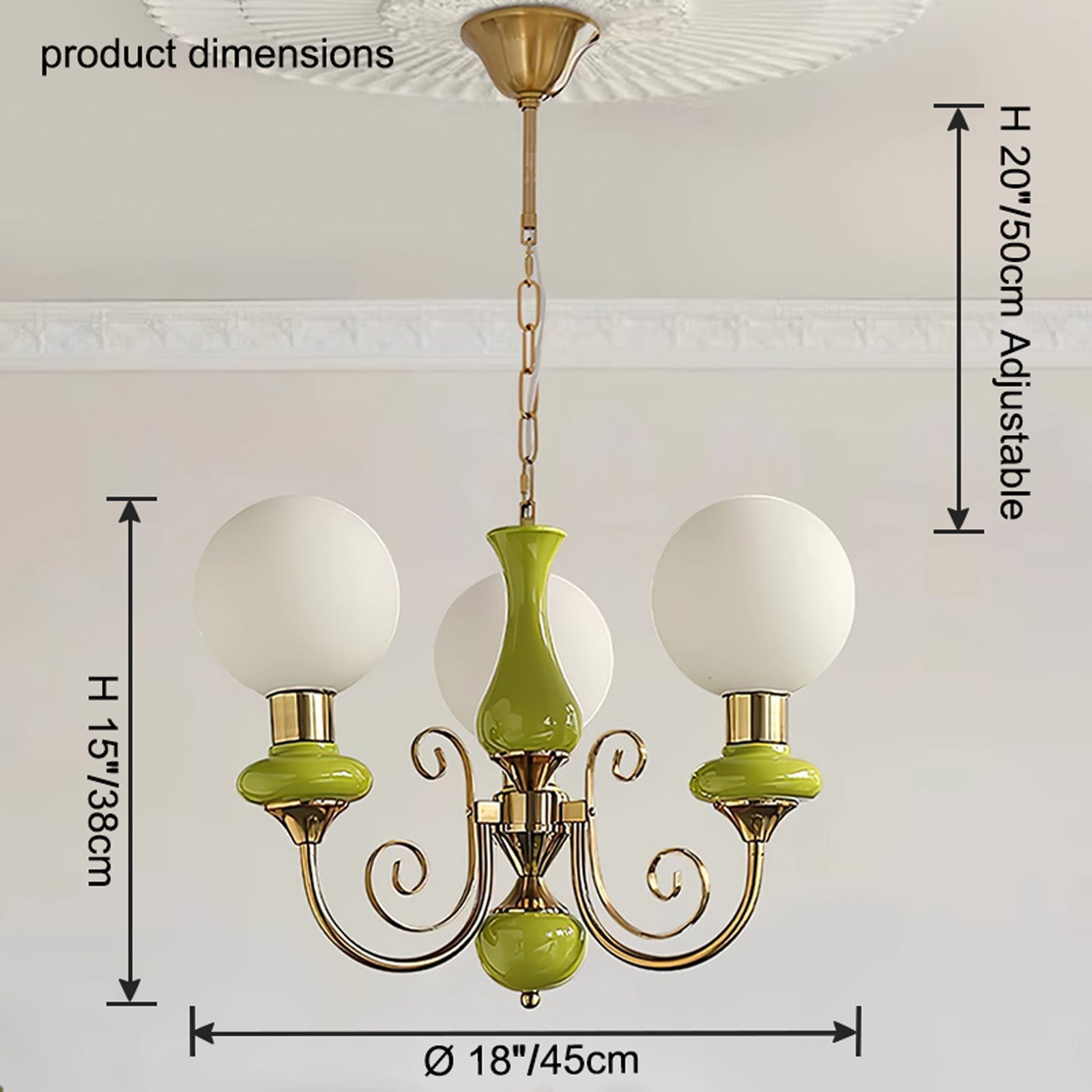 WOW Glass Globe French Chandelier-wow2958