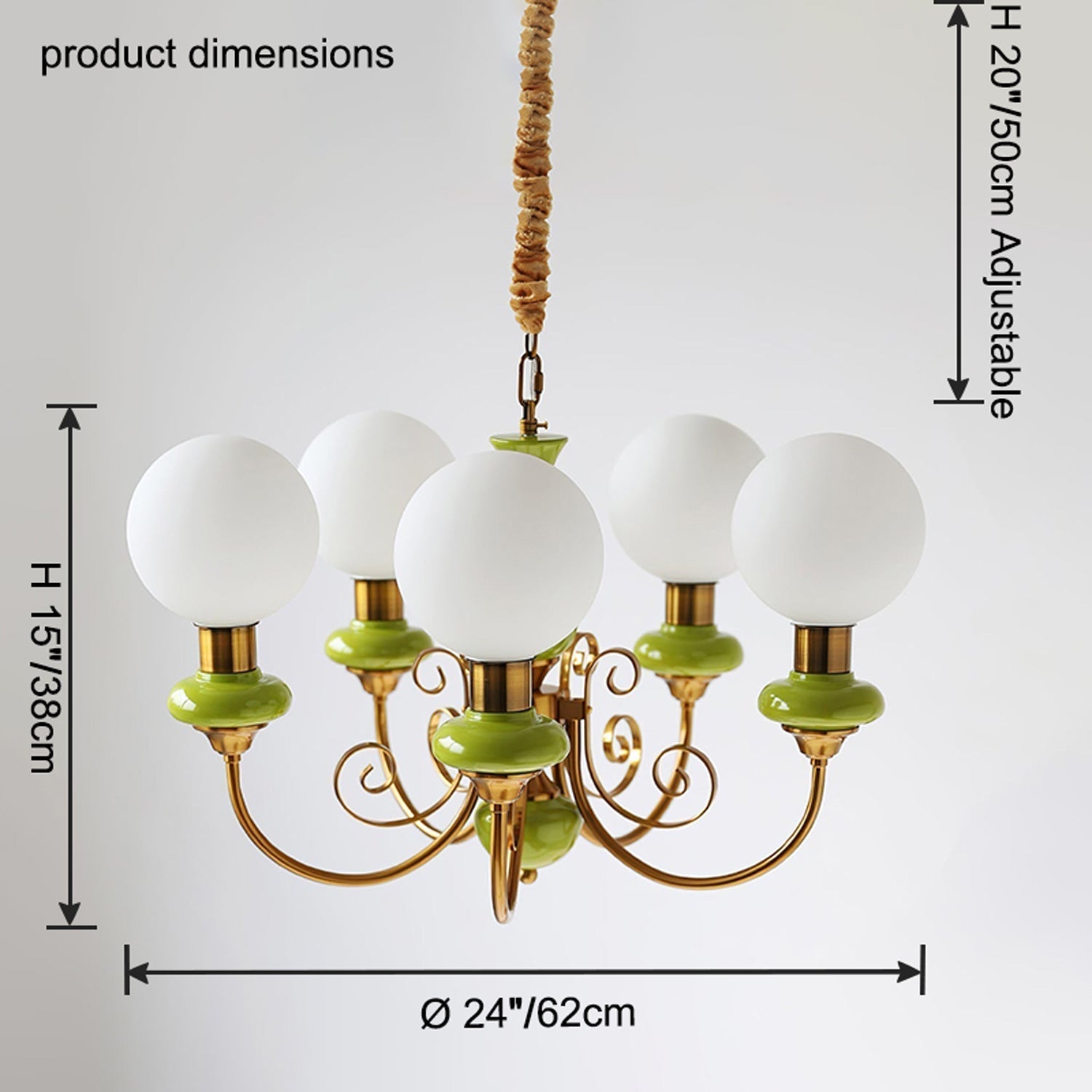 WOW Glass Globe French Chandelier-wow2958
