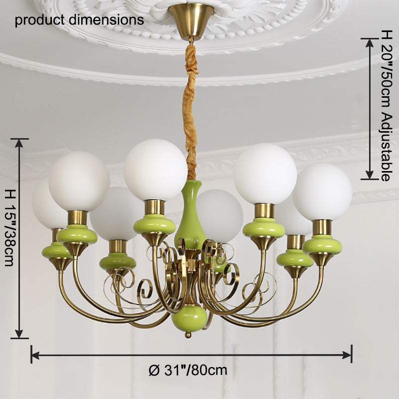 WOW Glass Globe French Chandelier-wow2958