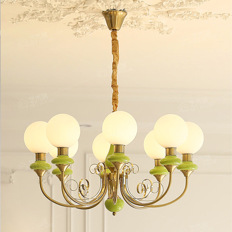WOW Glass Globe French Chandelier-wow2958
