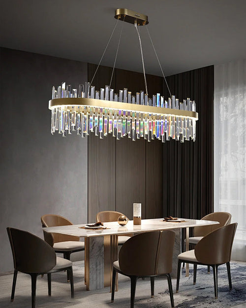 WOW Long Oval Crystal Chandelier-wow2485c
