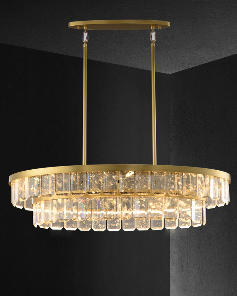 WOW Long Oval Crystal Chandelier-wow2541