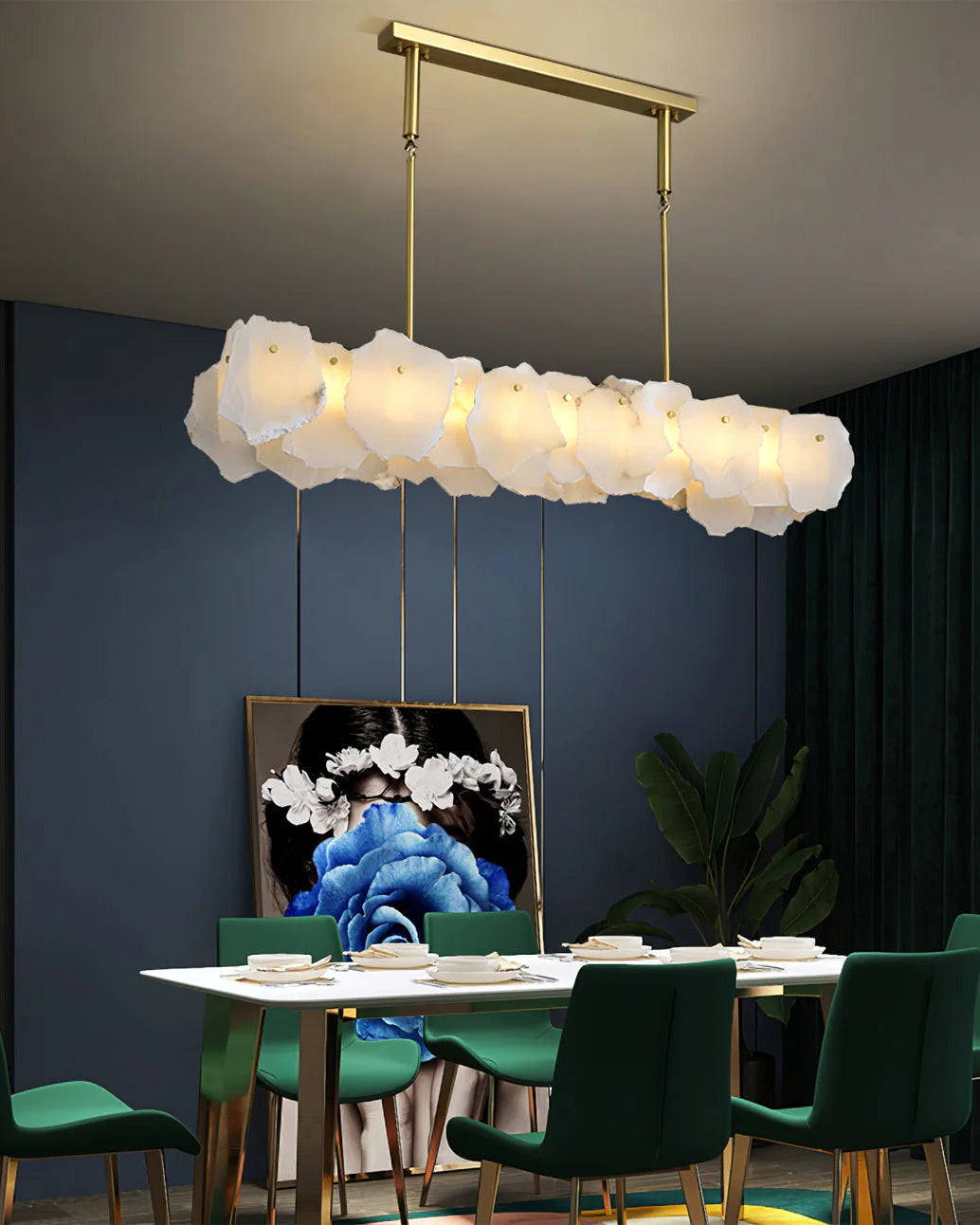 WOW Linear Alabaster Chandelier-wow2392b