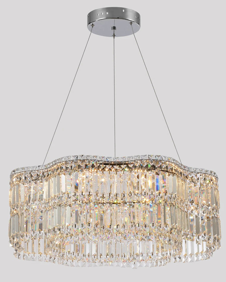 WOW Flower Chrome Crystal Chandelier-wow2405
