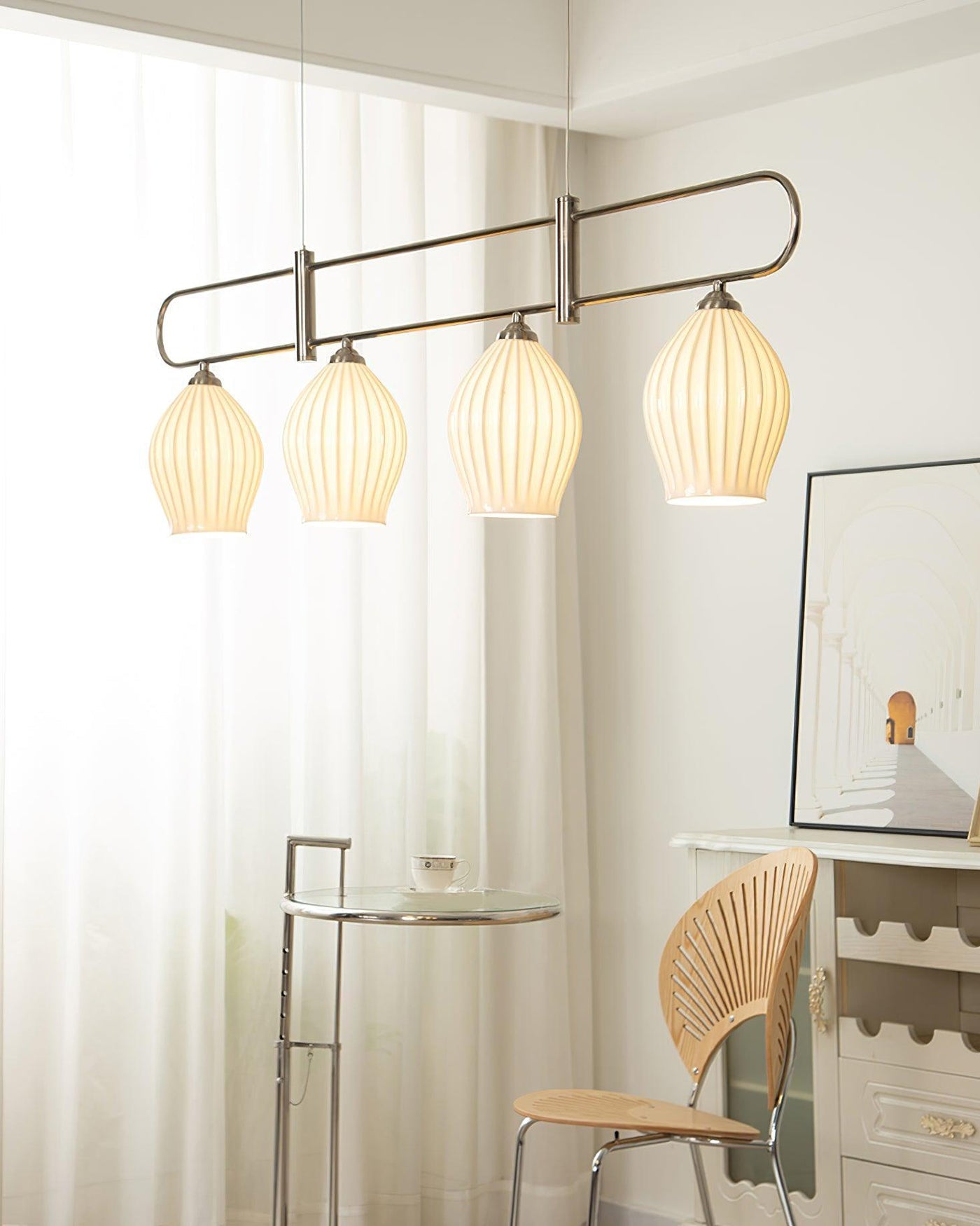WOW Ceramic Bud Linear Chandelier-wow2121b