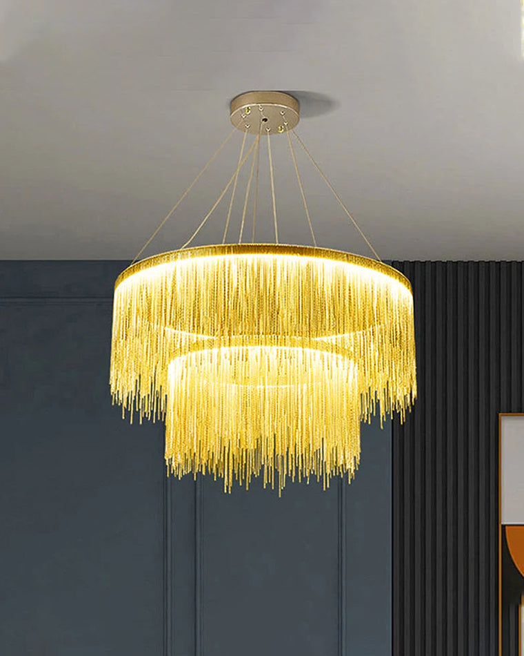 WOW Tiered Fringe Chandelier-wow2062c
