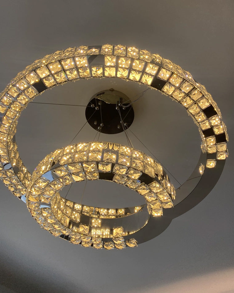 WOW Tiered Circular Crystal Chandelier-wow2544