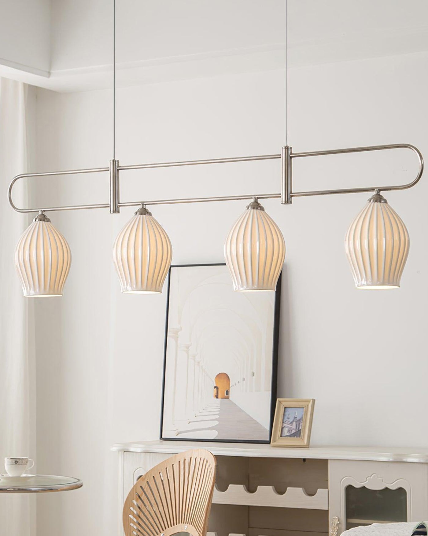 WOW Ceramic Bud Linear Chandelier-wow2121b