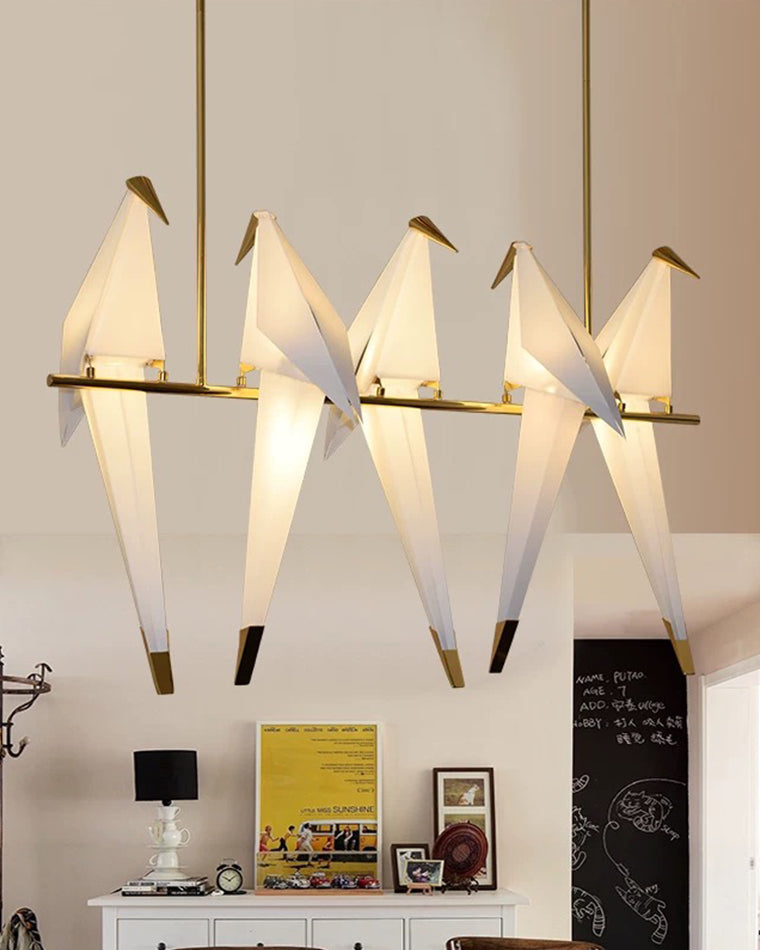 WOW Origami Bird Linear Chandelier-wow2736