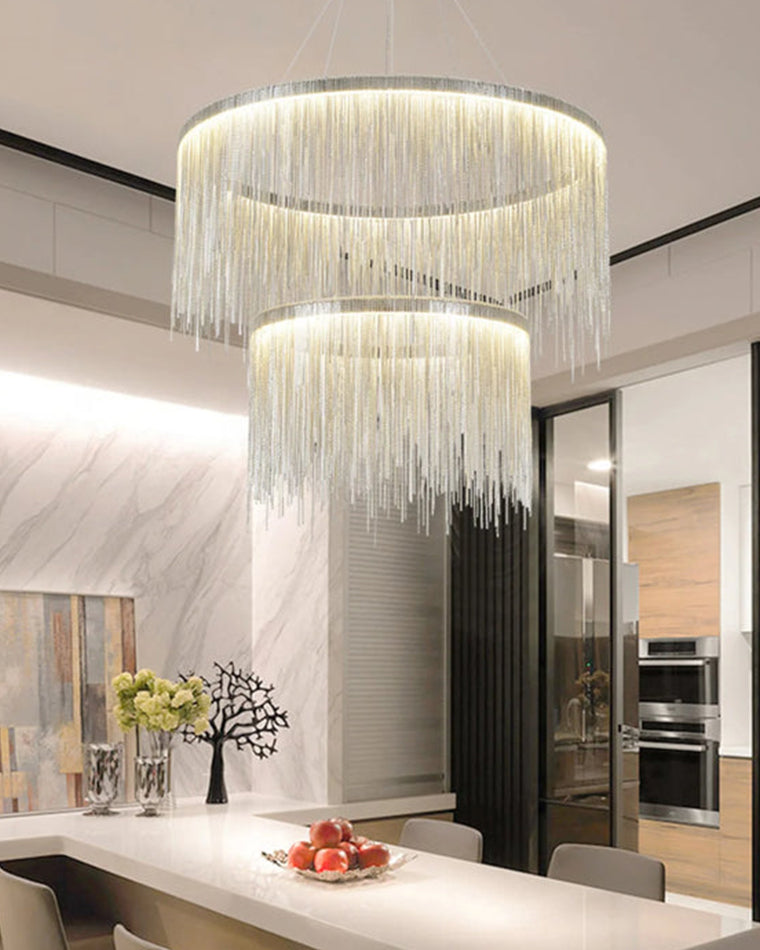 WOW Tiered Fringe Chandelier-wow2062c
