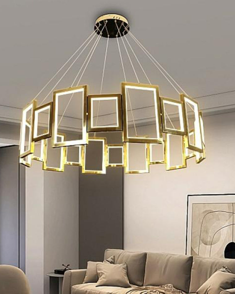 WOW Rectangular Led Round Chandelier-wow2778