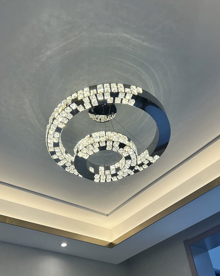 WOW Tiered Circular Crystal Chandelier-wow2544