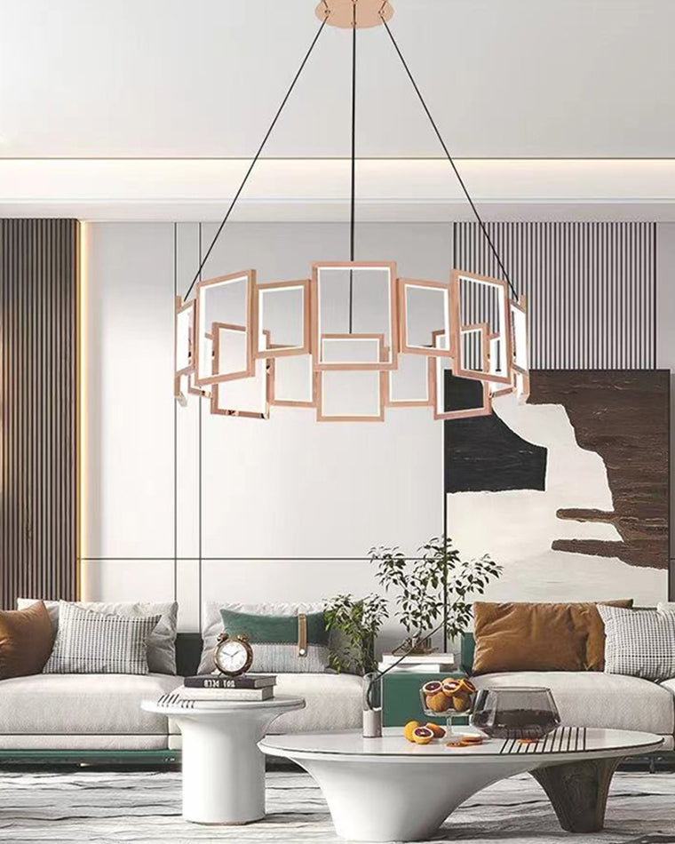 WOW Rectangular Led Round Chandelier-wow2778