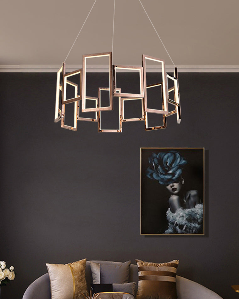 WOW Rectangular Led Round Chandelier-wow2778