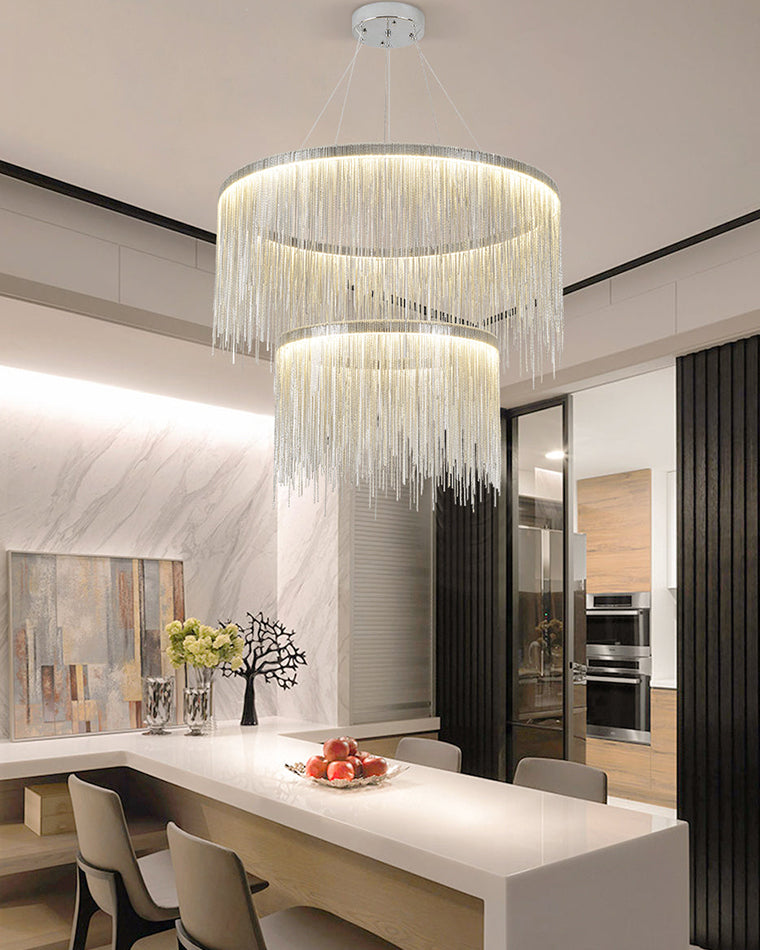 WOW Tiered Fringe Chandelier-wow2062c